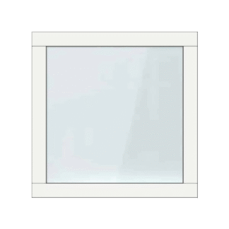ClickOver® kozijn, één vak, vast glas