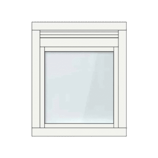 ClickOver® kozijn, draaikiepraam met kalf ventilatierooster